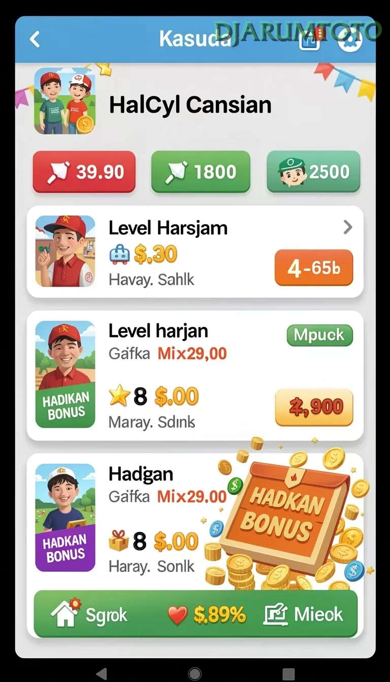 Cuplikan layar GALAXY77 — pengaturan akun